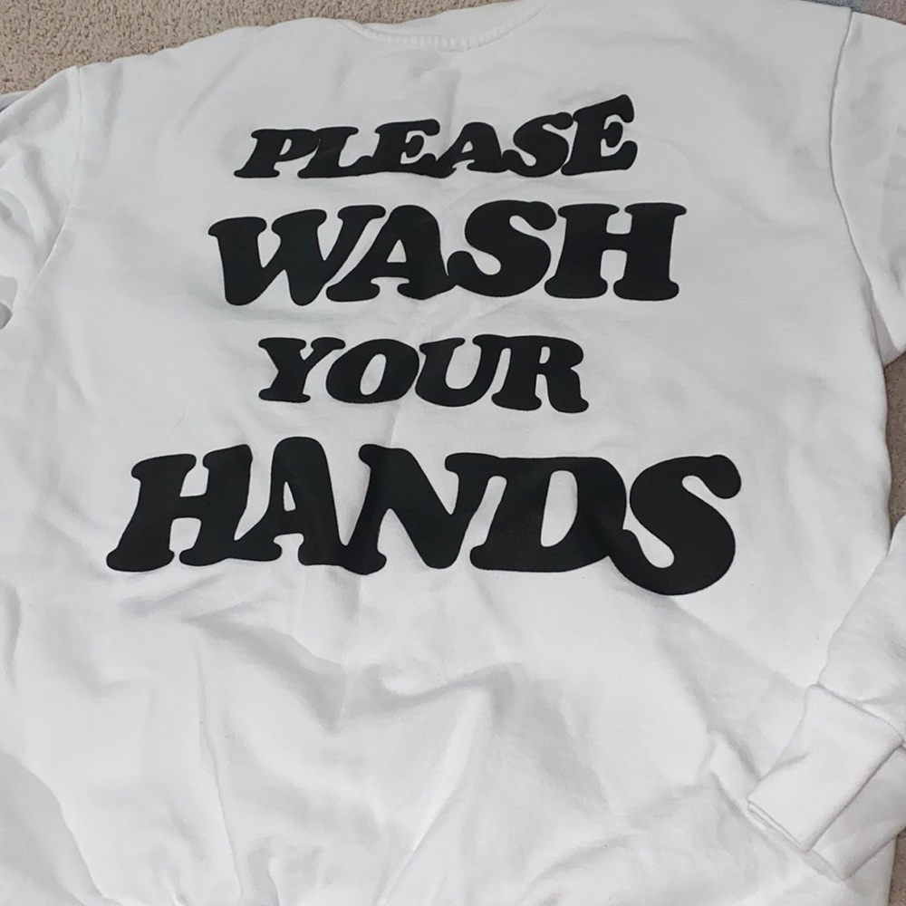 Talentless Please Wash your Hands crew sweatshirt